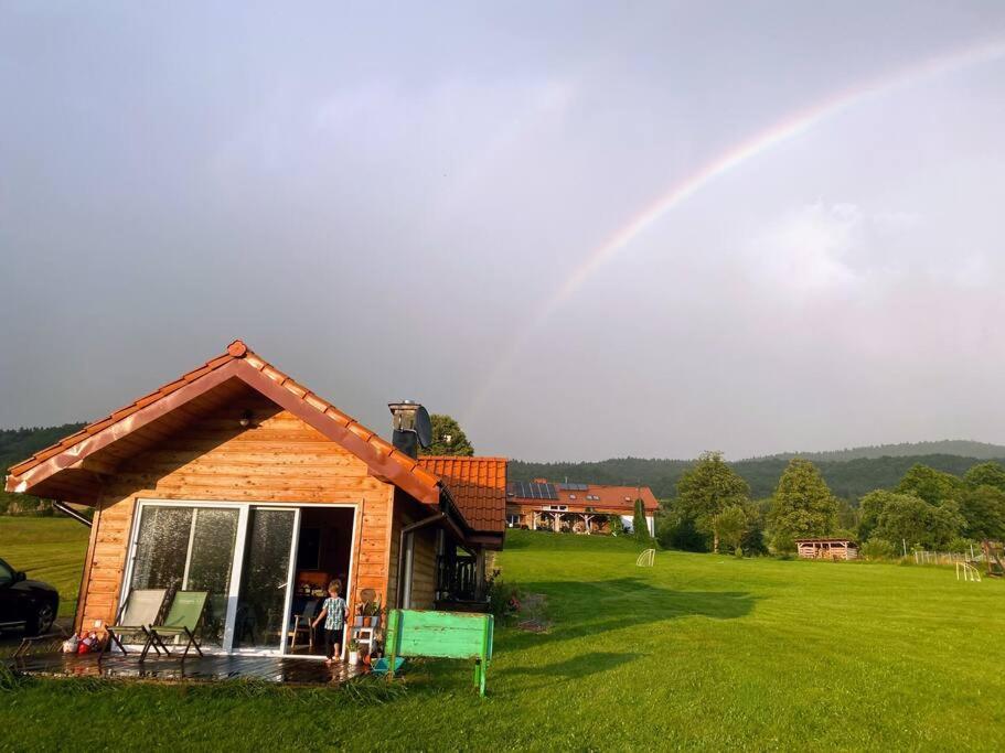 Polanka Beskid Niski Cute Cabin With Spectacular Views Hanczowa Luaran gambar
