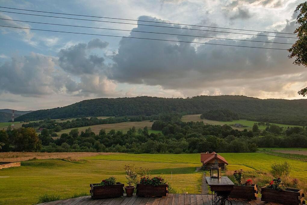 Polanka Beskid Niski Cute Cabin With Spectacular Views Hanczowa Luaran gambar