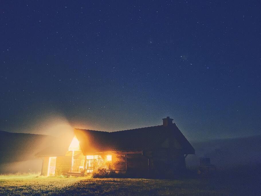 Polanka Beskid Niski Cute Cabin With Spectacular Views Hanczowa Luaran gambar