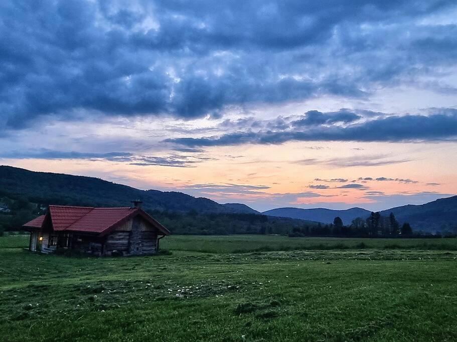 Polanka Beskid Niski Cute Cabin With Spectacular Views Hanczowa Luaran gambar