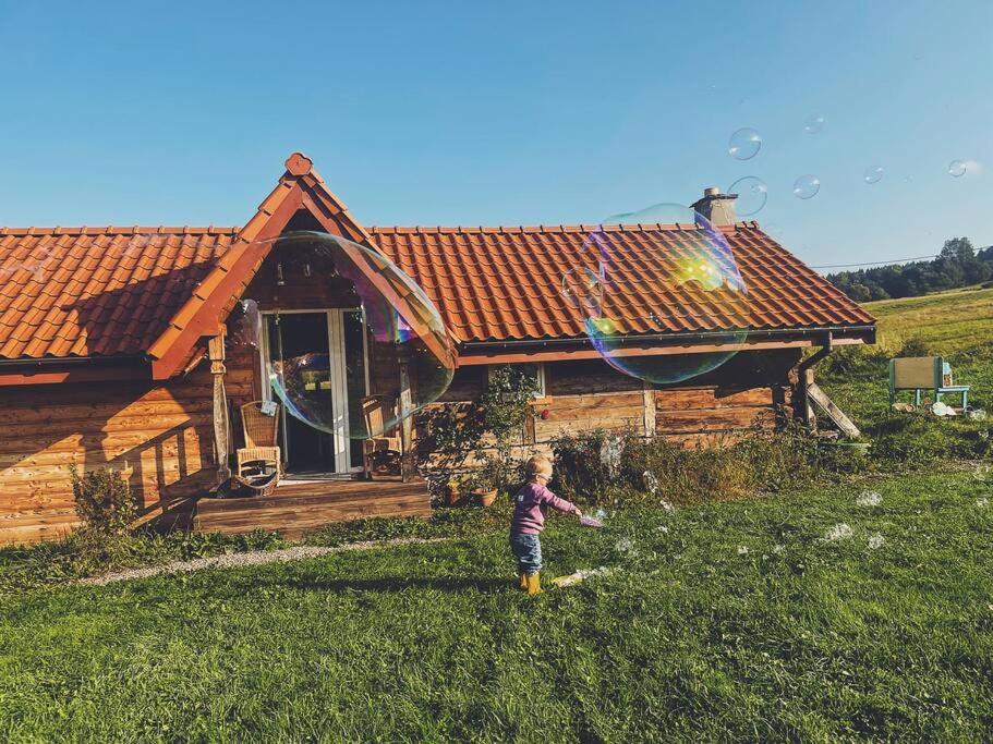 Polanka Beskid Niski Cute Cabin With Spectacular Views Hanczowa Luaran gambar