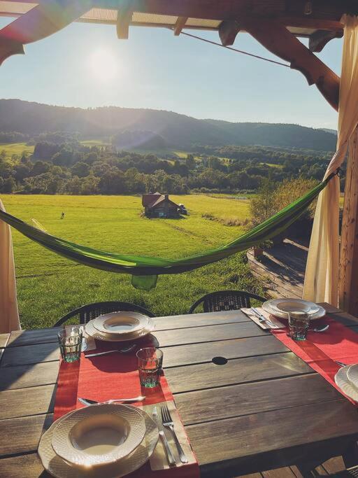 Polanka Beskid Niski Cute Cabin With Spectacular Views Hanczowa Luaran gambar