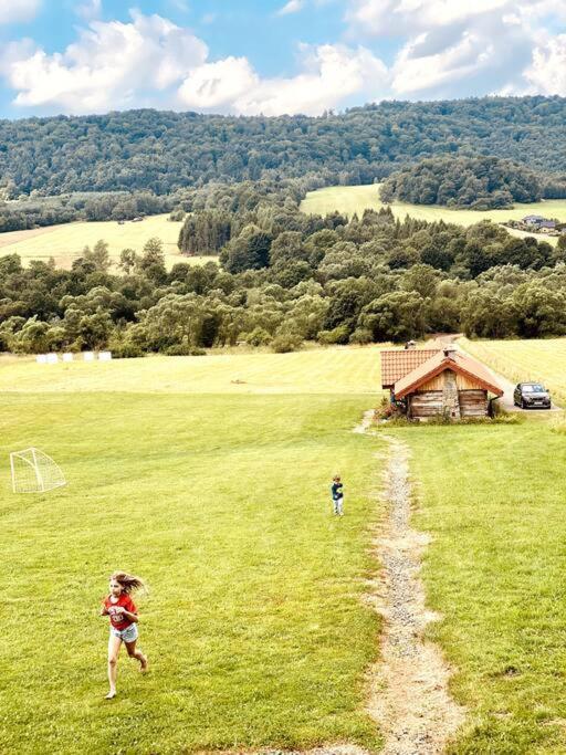 Polanka Beskid Niski Cute Cabin With Spectacular Views Hanczowa Luaran gambar