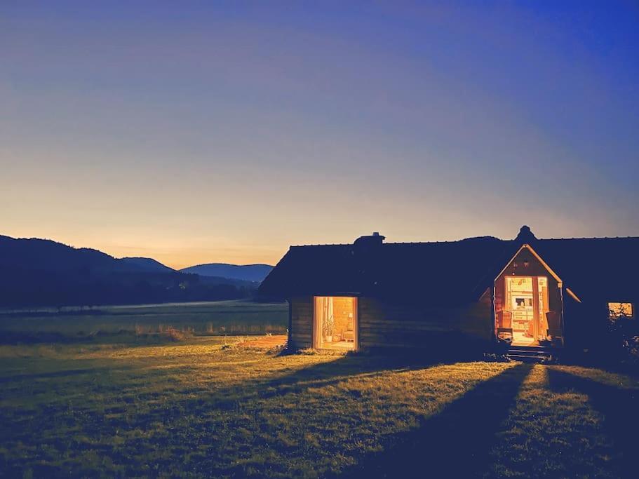 Polanka Beskid Niski Cute Cabin With Spectacular Views Hanczowa Luaran gambar