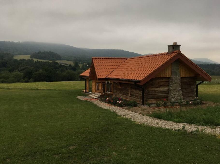 Polanka Beskid Niski Cute Cabin With Spectacular Views Hanczowa Luaran gambar