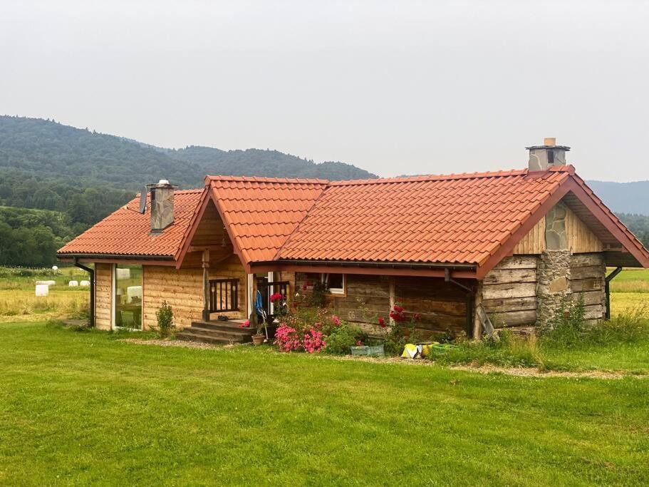 Polanka Beskid Niski Cute Cabin With Spectacular Views Hanczowa Luaran gambar