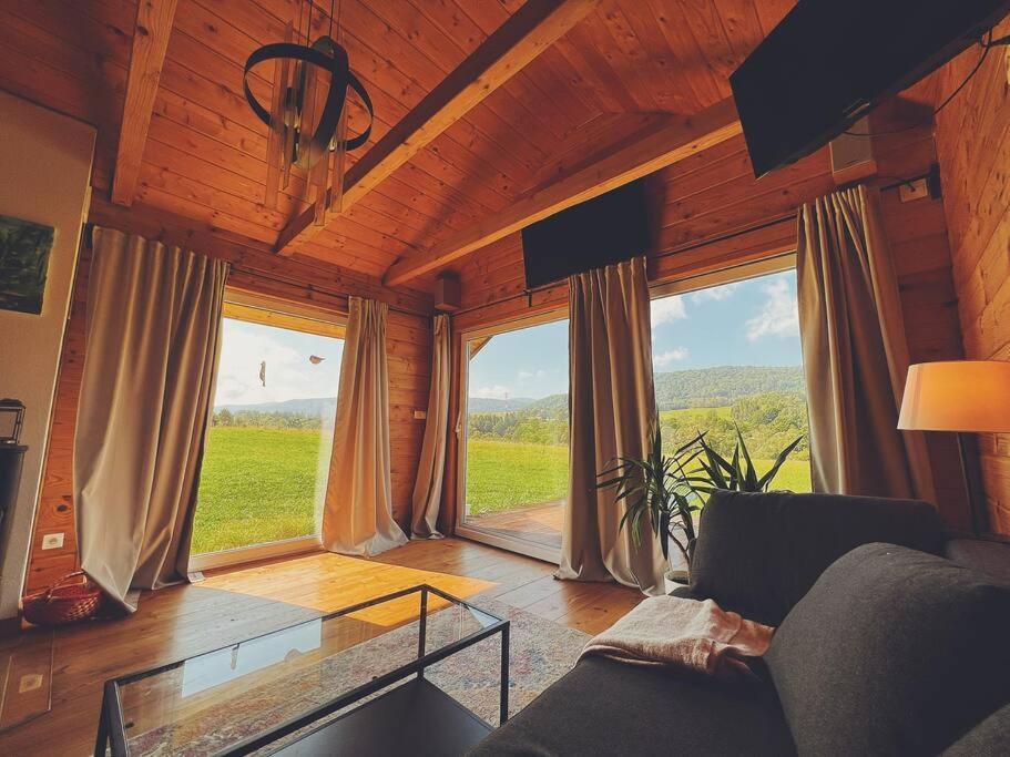 Polanka Beskid Niski Cute Cabin With Spectacular Views Hanczowa Luaran gambar